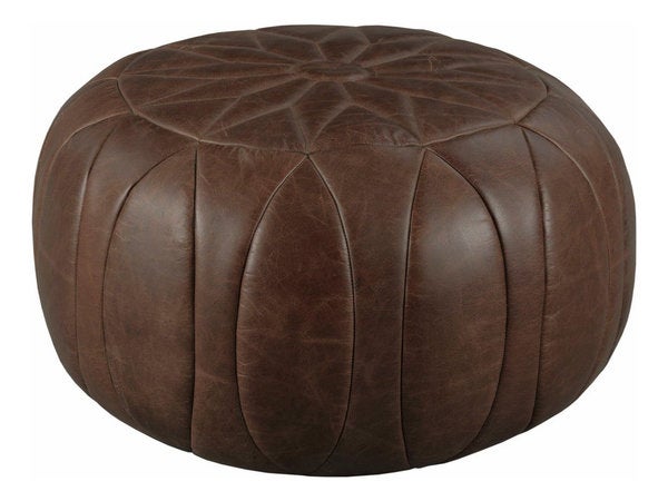 Round Sunburst Pouf 