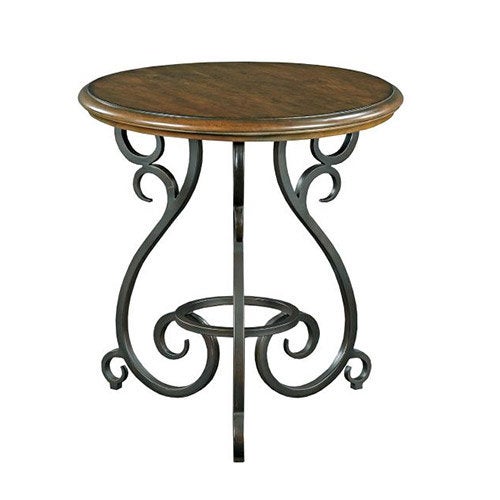 Portolone Accent Table with Metal Base