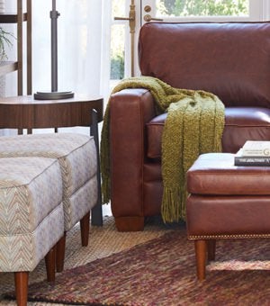 Closeup of Meyer Sofa and Eve Chairs